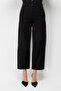 Stitched Detailed Wide Leg Trousers 16107 - 2