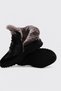 Genuine Leather Fur 240Kza2702 Black Floter Black Suede Women's Classic Boots - 3