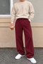 Men's Oversize Baggy Fit Sweatpants 100% Cotton 3 Thread Threaded Wide Leg Comfortable Cut - 2