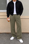 Men's Oversize Baggy Fit Sweatpants 100% Cotton 3 Thread Threaded Wide Leg Comfortable Cut - 2