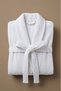 White Basic 100% Cotton Bathrobe S-M - 3