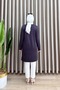 Layla Tunic Crystal Fabric Women's Anthracite Hijab Long Comfortable Daily Tunic - 3