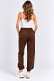 Women's Modal Elasticated Leg Sweatpants Relaxed Fit Double Pockets Jogger Draped Elasticated Leg - 4