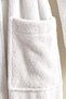 White Basic 100% Cotton Bathrobe S-M - 6