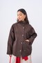 Women's Snap Pocket Detailed Short Trench Coat Brown