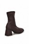 26Bk119.101C Women's Heeled Boots Brown - 4