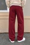 Men's Oversize Baggy Fit Sweatpants 100% Cotton 3 Thread Threaded Wide Leg Comfortable Cut - 5