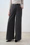 Double Pocket Belted Grass Detail Wide Leg Trousers Anthracite - 6