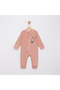 100% Cotton 3-Piece Baby Girl Jumpsuit Without Booties - 3
