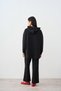 Women's Hooded Stitching Detail Tracksuit Set Black - 5