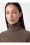 Peak New Season Beige Boat Neck Women's Knit Sweater - 3