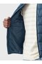 Xside Navy Blue Slim Fit High Collar Men's Puffer Vest - 4