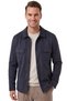 Men's Slim Fit Non-Pilling Non-Wrinkle Navy Blue Suede Jacket – Lined Shirt Collar 2704503 - 2