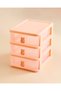 Pink Four-Drawer Multipurpose Organizer