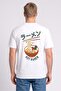 Men Crew Neck Short Sleeve Graphic Print T-Shirt, White - 4