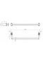 Mâner de balustradă 460 suport drept BASIC Alb