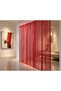 Ip Curtain Special Series Thin Chain Red Color (100 Width 300 Length) with Cornice and Rustic Uses - 6