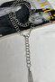 Double Row Ring Chain Tassel End Y Necklace (40cm) - 3