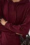 Women's Hooded Stitching Detail Tracksuit Set Burgundy - 6