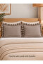 Iris 2 Pieces Linen Mini Gingham Pillowcase Brown - 2