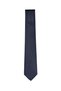 White Striped Thin Navy Blue Tie – 7 cm Wide - 7