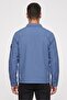 Men Brand Logo Long Sleeve Windbreaker Jacket, Slate Blue - 4