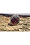 Antique silver ring with sparkling powders - 2