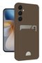 Concepta Newface Galaxy S24 Fe Case Kelvin Silicone with Business Card Holder (145157) - Brown