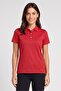 Women Sportswear Fit Short Sleeve Golf Polo Shirt, Red
