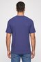 Men Oversized Fit Short Sleeve Brand Logo T-Shirt, Dark Blue - 4