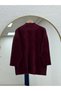İkbal Gold Button Detailed Tied Knitwear Tunic-Kr6031 Claret Red - 6