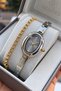 Women's Wristwatch Strap Adjustable by Clamp on the Wrist. Gift Box and Bracelet.Hmgss0121-2