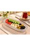Set of 3 Glass Kayak Plates 19 cm – Transparent with Beaded Edges, Breakfast Plate, Jam Bowl, Snack Bowl and Presentation Plate - 5