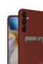 Concepta Newface Galaxy S24 Fe Case Kelvin Silicone with Business Card Holder (141346) - Burgundy - 5