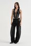 Women's full front button-down design balloon fit jeans - 3