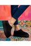 Ultra Mini Short Suede Women's Boots Shoes Slippers with Fur Inside - 3