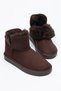 Aspen Women's Brown Suede Boots with Thick Fur Lining