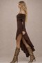 Asymmetric Sandy Dress with Ruffle Skirt Detail - 2