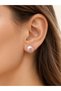Women's Pink Pearl Ball Earrings - 2