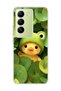Vivo V30 Lite 4g Compatible Transparent Phone Case with Frog Hat and Duck Print