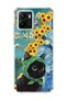 Vivo Y15S Compatible Starry Night Black Cat Printed Transparent Phone Case