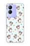 Vivo Y17S Compatible Cute Raccoon Printed Transparent Phone Case