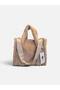 Women's Plush Furry Hand and Shoulder Bag - 2