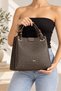 Women's Monogram Printed Hand and Shoulder Bag Suitable for Daily Use Brown - 3