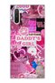 Samsung Galaxy Note 10 Compatible Pink Lip Heart Printed Transparent Phone Case