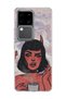 Vivo V30 5g Compatible Horned Girl Cloud Printed Transparent Phone Case