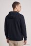 Navy Blue Standard Fit Basic Zippered Men's Sweatshirt - 88514 - 6
