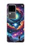 Vivo V30 5g Compatible Galaxy Swirl Astronaut Printed Transparent Phone Case