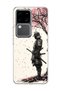 Vivo V30 5g Compatible Samurai Cherry Wood Printed Transparent Phone Case
