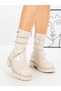 Ankle Boots - Beige